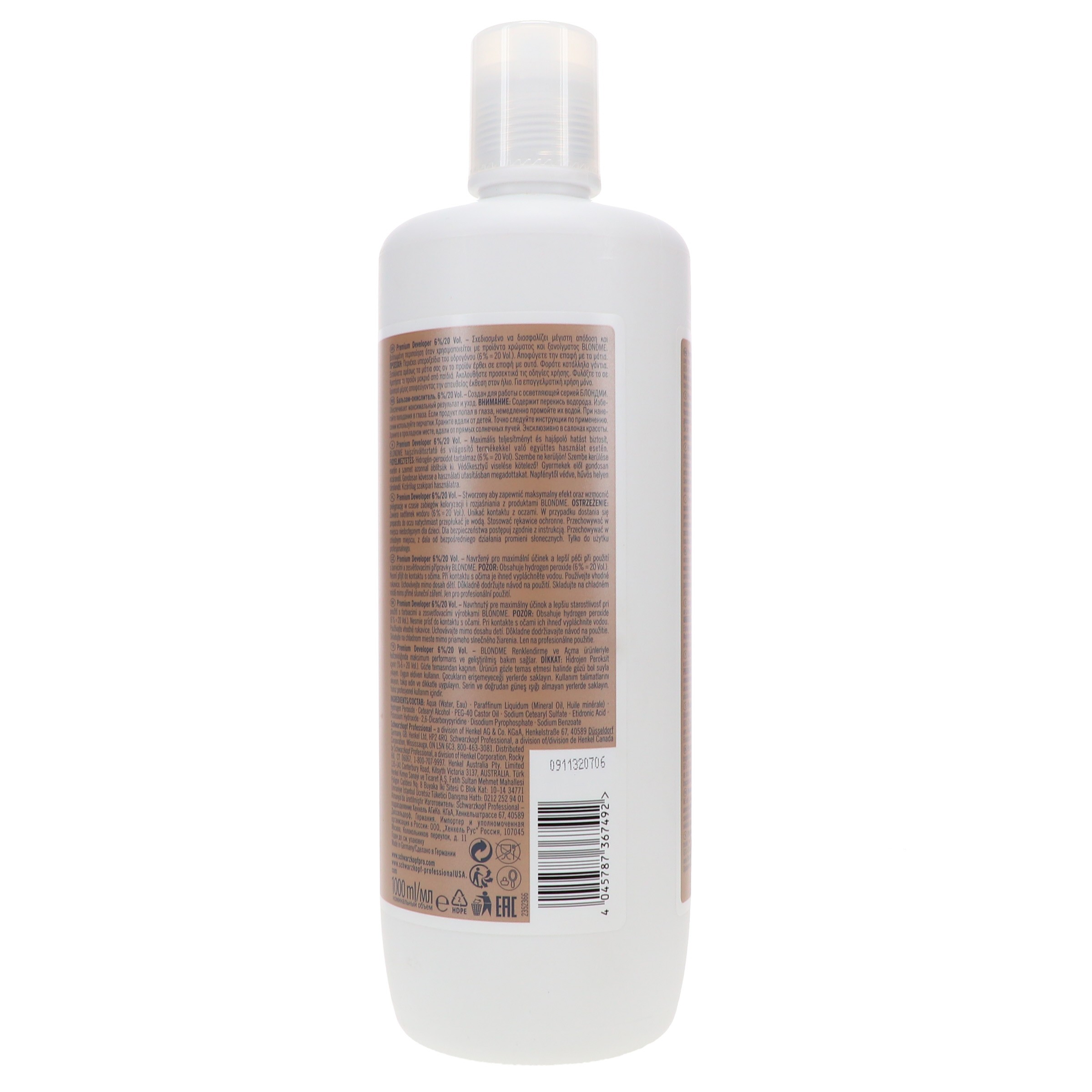 Schwarzkopf BlondMe 6% Developer 33.8 oz