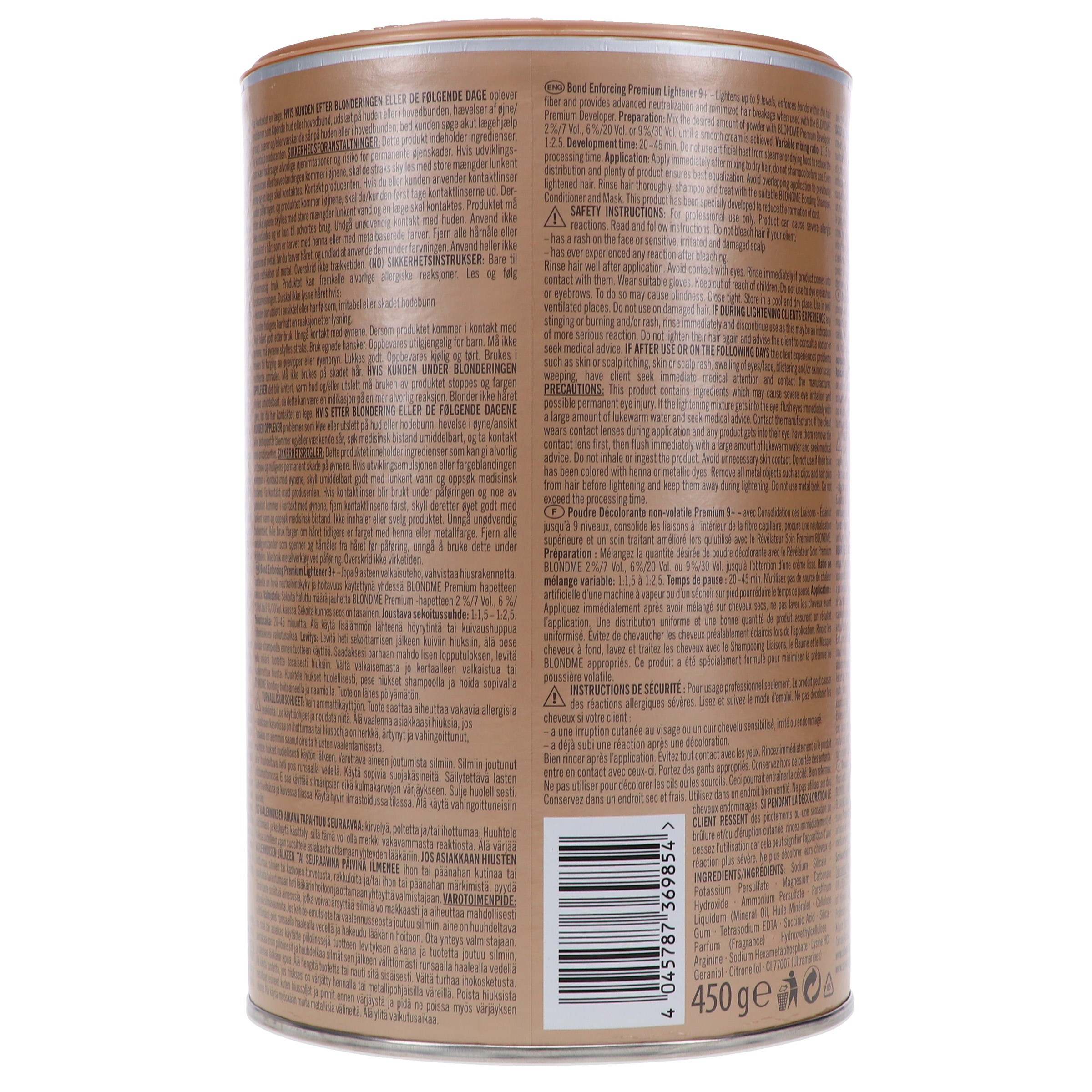 Schwarzkopf BlondMe Bond Enforcing Premium Lightener 9+ Dust Free Powder 15.8 oz