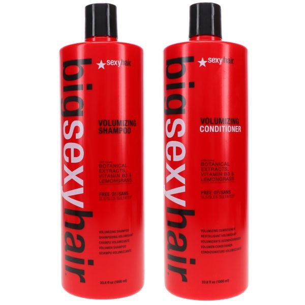 Sexy Hair Big Sexy Hair Sulfate-Free Volumizing Shampoo 33.8 oz & Volumizing Conditioner 33.8 oz Combo Pack