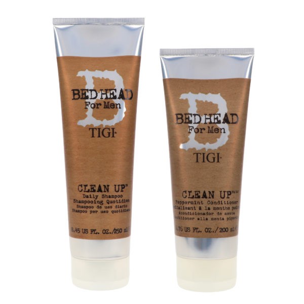 TIGI Bed Head For Men Clean Up Daily Shampoo 8.45 oz & Bed Head For Men Clean Up Conditioner 6.76 oz Combo Pack