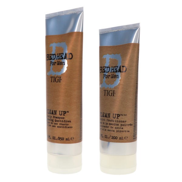 TIGI Bed Head For Men Clean Up Daily Shampoo 8.45 oz & Bed Head For Men Clean Up Conditioner 6.76 oz Combo Pack
