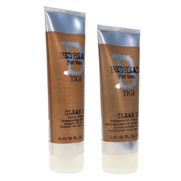TIGI Bed Head For Men Clean Up Daily Shampoo 8.45 oz & Bed Head For Men Clean Up Conditioner 6.76 oz Combo Pack