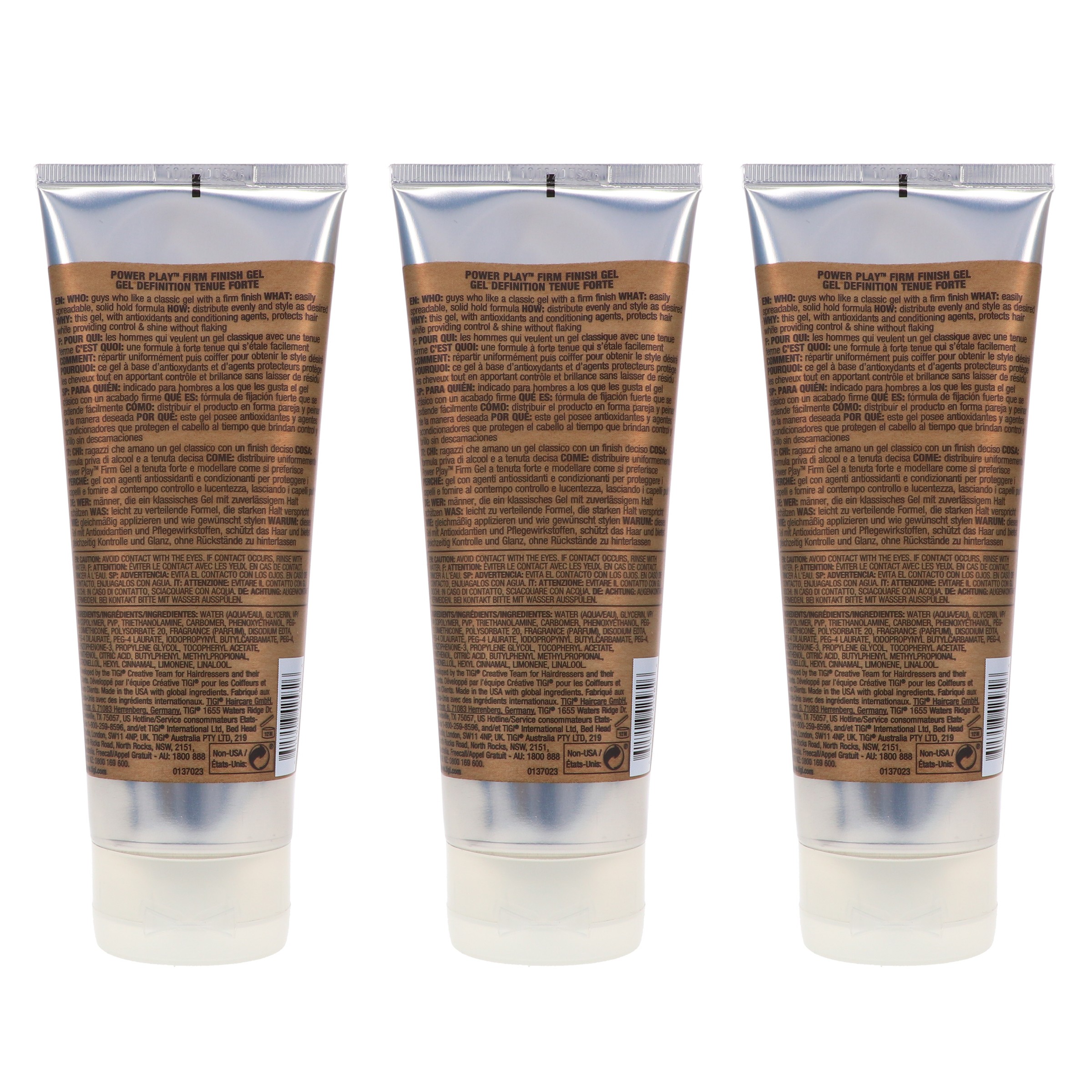 TIGI Bed Head For Men Power Play 6.76 oz 3 Pack