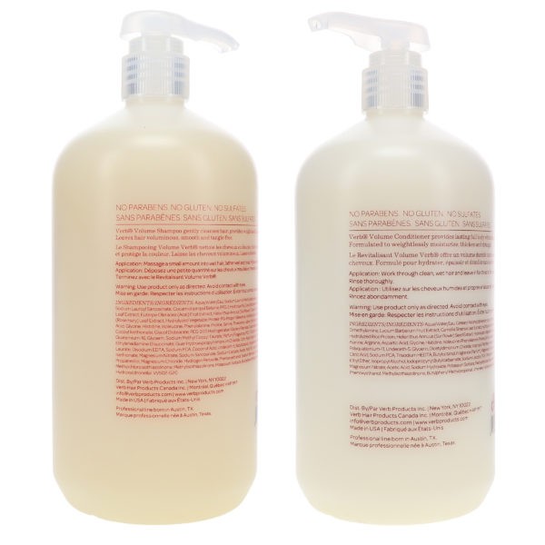 Verb Volume Shampoo 32 oz & Volume Conditioner 32 oz Combo Pack