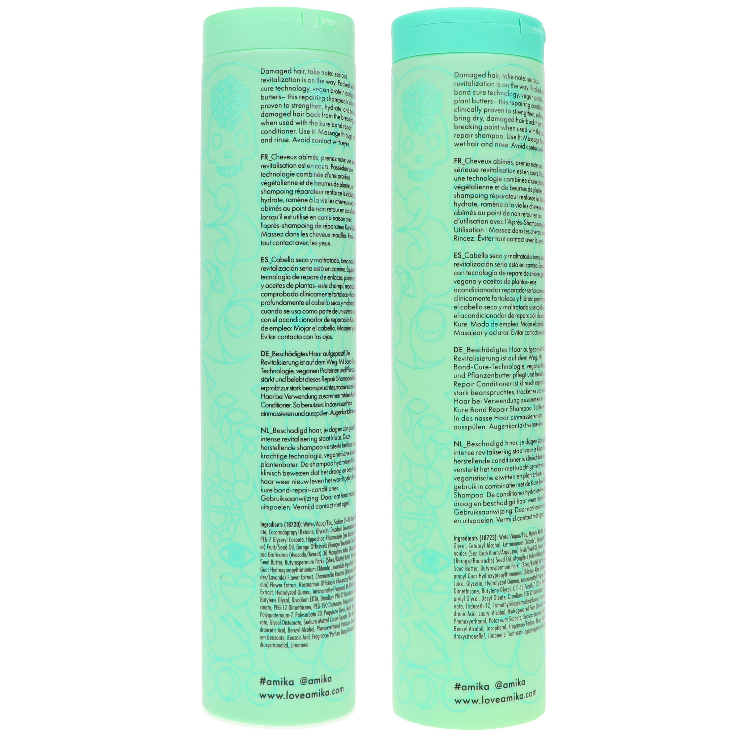 Amika The Kure Repair Shampoo 9.2 oz & Conditioner 9.2 oz Combo Pack