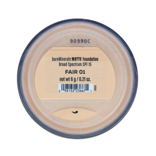 bareMinerals Loose Powder Matte Foundation SPF 15 Fair 01 0.21 oz