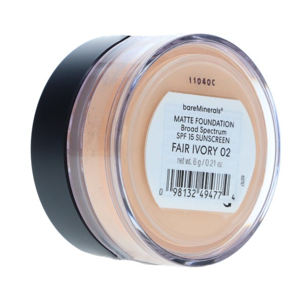 bareMinerals Loose Powder Matte Foundation SPF 15 Fair Ivory 02 0.21 oz