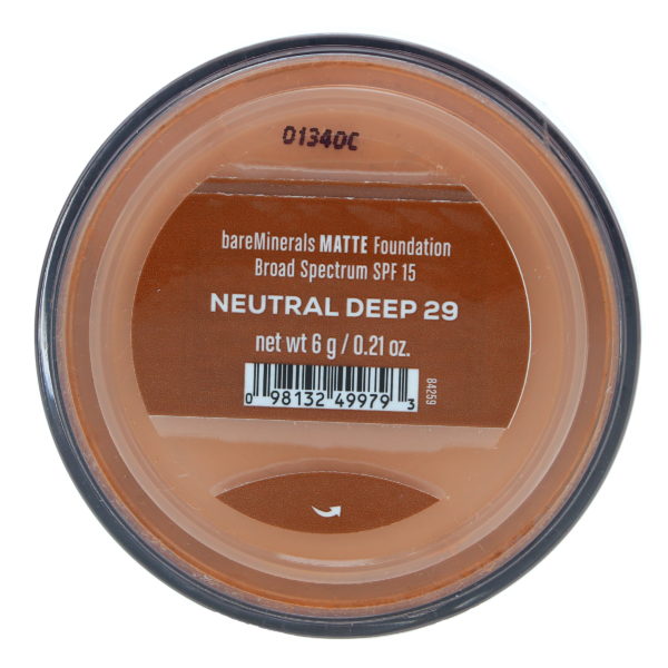 bareMinerals Matte Foundation Broad Spectrum SPF 15 Neutral Deep 29 0.21 oz