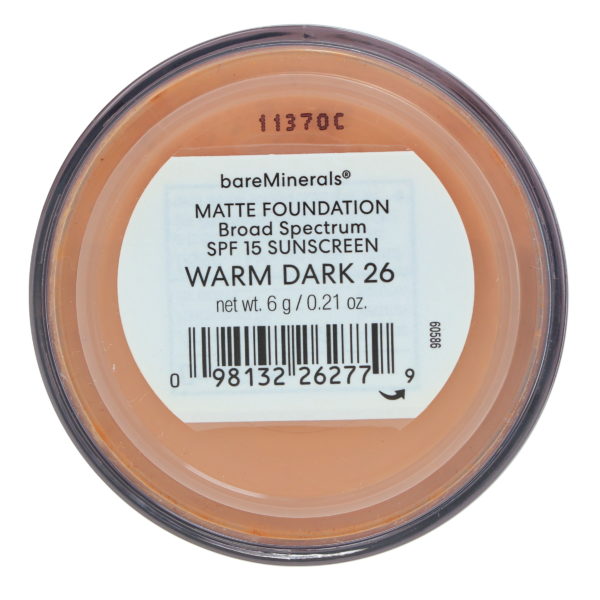 bareMinerals Matte Foundation Broad Spectrum SPF 15 Warm Dark 26 0.21 oz