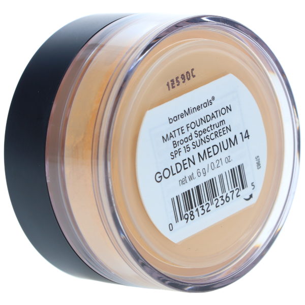 bareMinerals Matte Foundation Broad Spectrum SPF 15 Golden Medium 14 0.21 oz