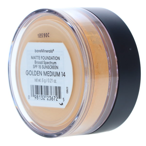 bareMinerals Matte Foundation Broad Spectrum SPF 15 Golden Medium 14 0.21 oz