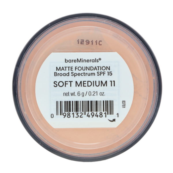 bareMinerals Matte Foundation Broad Spectrum SPF 15 Soft Medium 11 0.21 oz