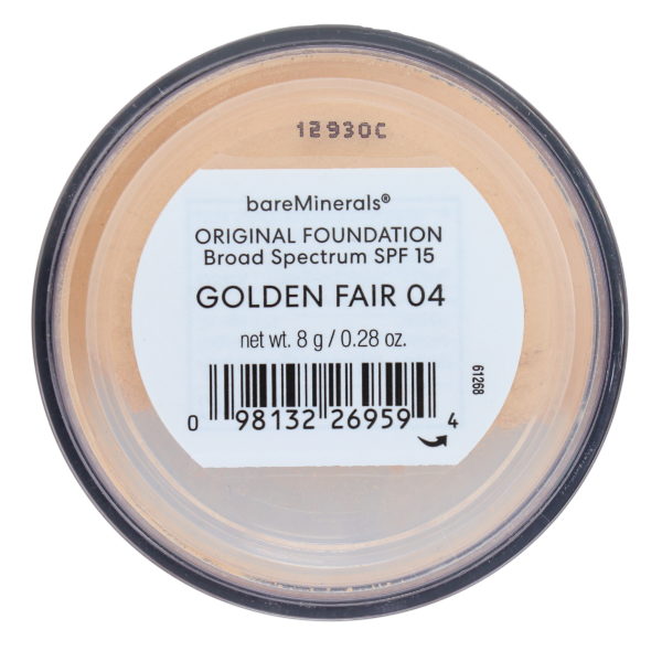 bareMinerals Original Foundation Broad Spectrum SPF 15 Golden Fair 04 0.28 oz