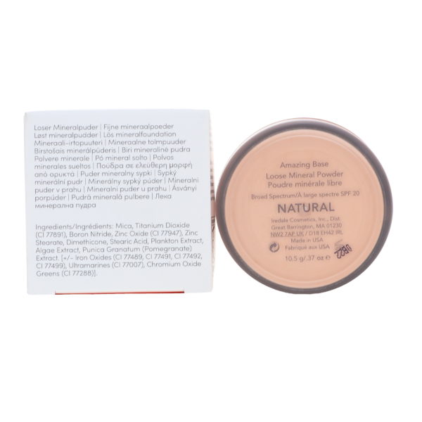 jane iredale Amazing Base SPF 20 Loose Mineral Foundation Natural 0.37 oz
