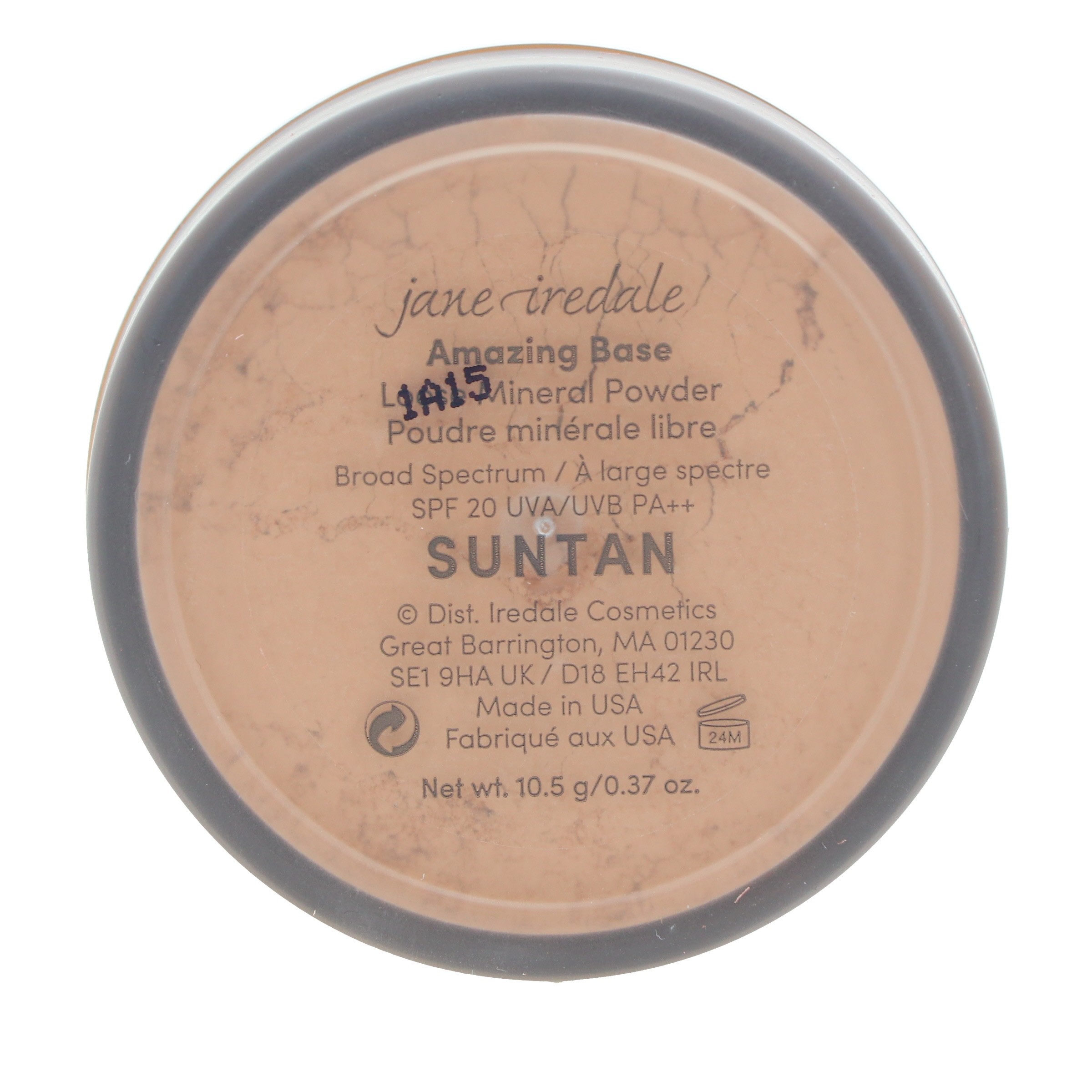 jane iredale Amazing Base SPF 20 Loose Mineral Foundation Suntan 0.37 oz
