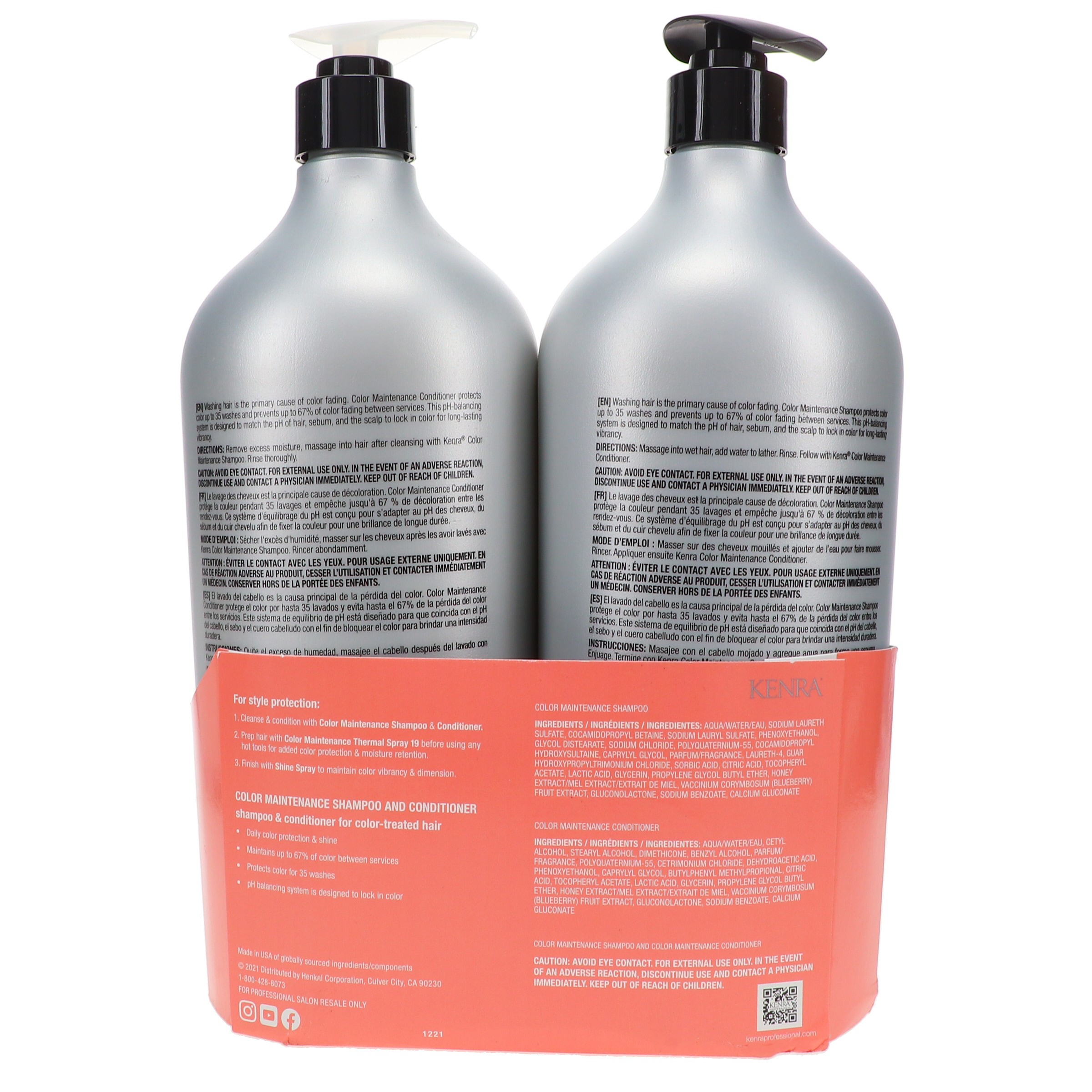 Kenra Color Maintenance Shampoo 33.8 oz & Conditioner 33.8 oz Duo