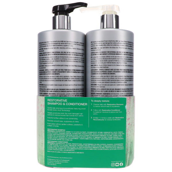 Kenra Restorative Shampoo 33.8 oz &  Conditioner 33.8 oz Duo
