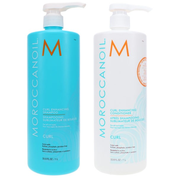 Moroccanoil Curl Enhancing Shampoo 33.8 oz & Curl Enhancing Conditioner 33.8 oz Combo Pack