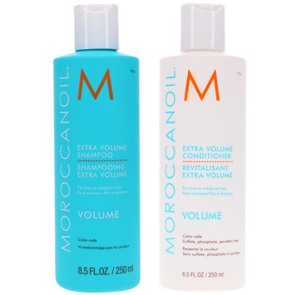 Moroccanoil Extra Volume Shampoo 8.5 oz & Extra Volume Conditioner 8.5 oz Combo Pack