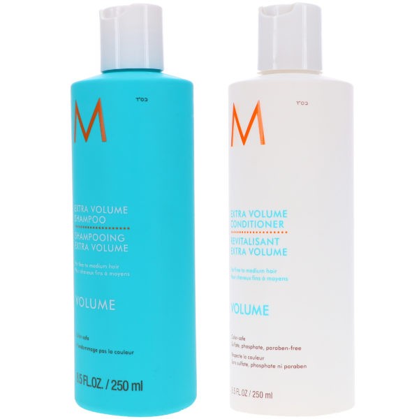 Moroccanoil Extra Volume Shampoo 8.5 oz & Extra Volume Conditioner 8.5 oz Combo Pack