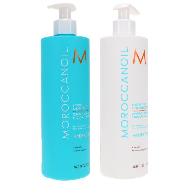 Moroccanoil Hydrating Shampoo 16.9 oz & Hydrating Conditioner 16.9 oz Combo Pack