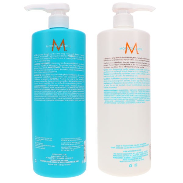 Moroccanoil Hydrating Shampoo 33.8 oz & Hydrating Conditioner 33.8 oz Combo Pack