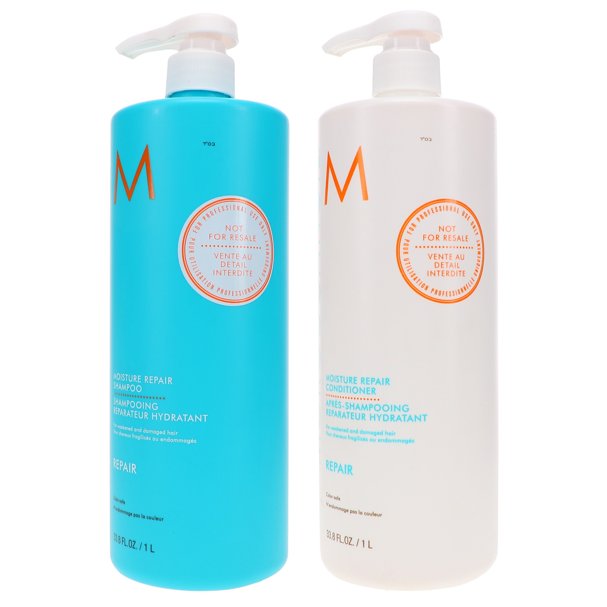 Moroccanoil Moisture Repair Shampoo 33.8 oz & Moisture Repair Conditioner 33.8 oz Combo Pack