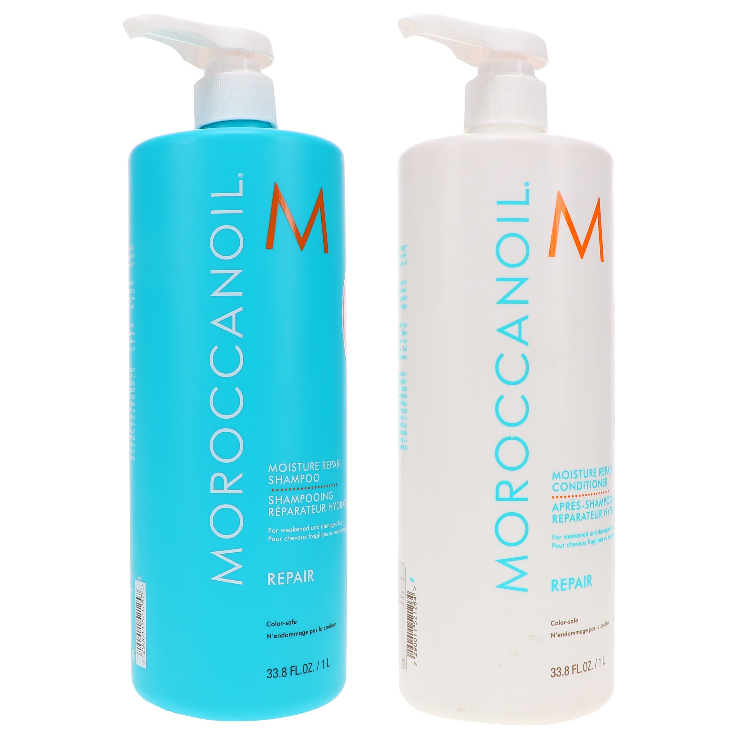 Moroccanoil Moisture Repair Shampoo 33.8 oz & Moisture Repair Conditioner 33.8 oz Combo Pack