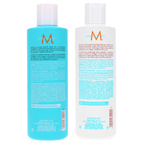 Moroccanoil Smoothing Shampoo 8.5 oz & Smoothing Conditioner 8.5 oz Combo Pack