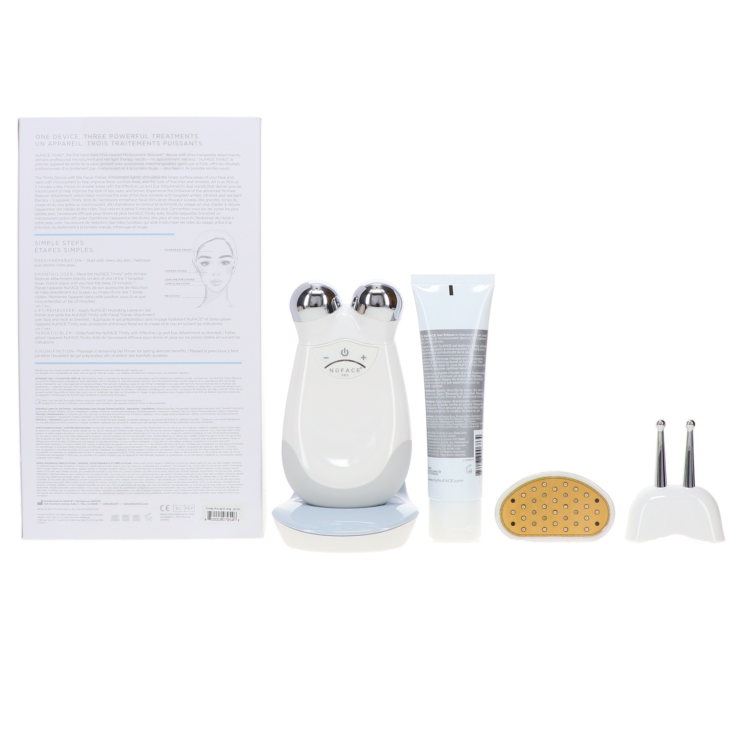 NuFACE Trinity Pro Facial Toning Device + ELE & TWR Attachment