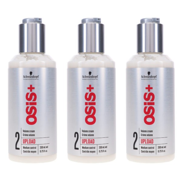 Schwarzkopf OSiS Upload Volume Cream 6.8 oz 3 Pack