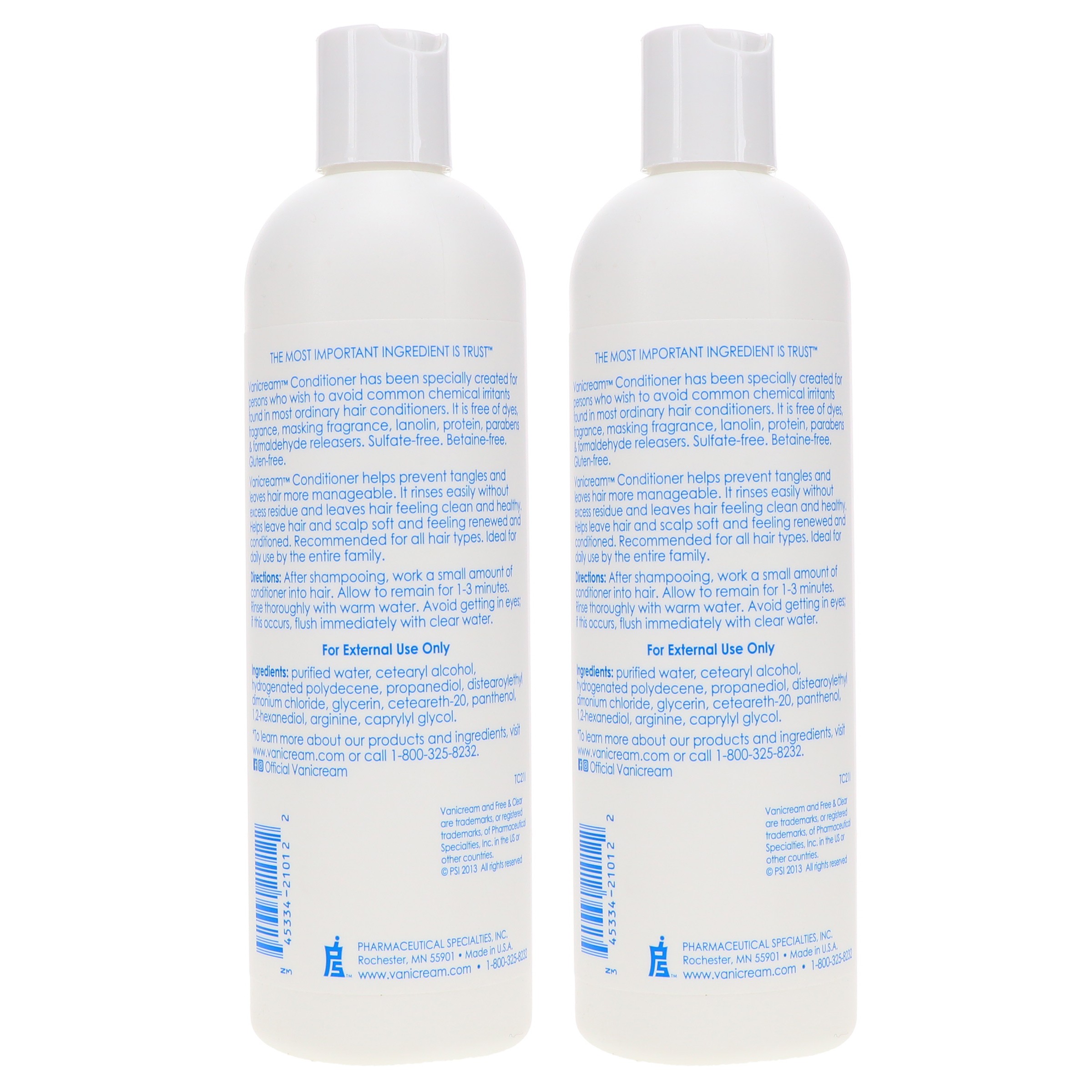 Free & Clear Conditioner for Sensitive Skin 12 oz 2 Pack