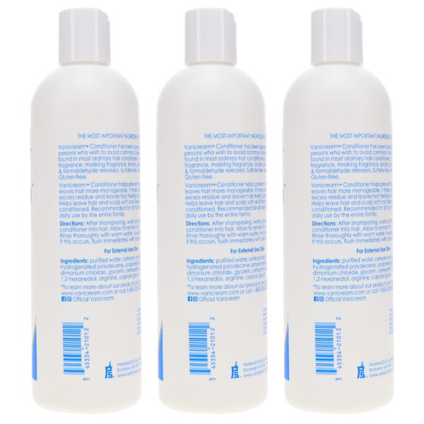 Free & Clear Conditioner for Sensitive Skin 12 oz 3 Pack