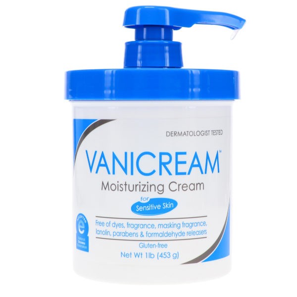 Vanicream Gentle Facial Cleanser 8 oz & Skin Cream 16 oz Combo Pack