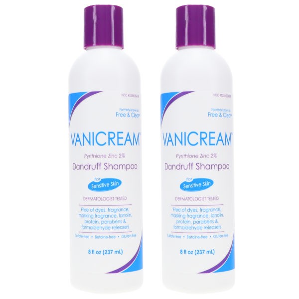 Vanicream Medicated Anti-Dandruff Shampoo 8 oz 2 Pack