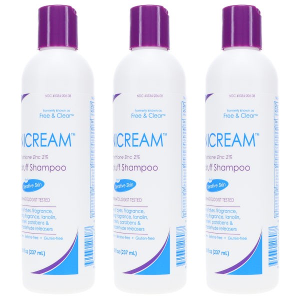 Vanicream Medicated Anti-Dandruff Shampoo 8 oz 3 Pack