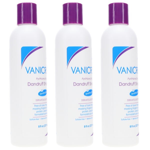 Vanicream Medicated Anti-Dandruff Shampoo 8 oz 3 Pack