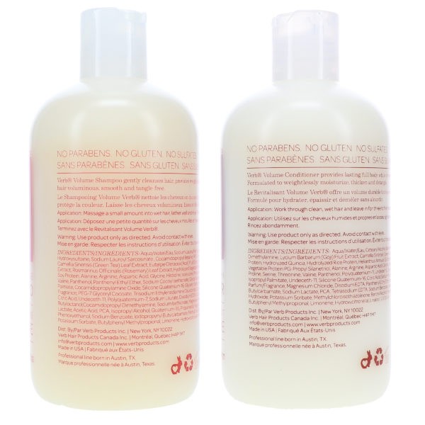 Verb Volume Shampoo 12 oz & Volume Conditioner 12 oz Combo Pack