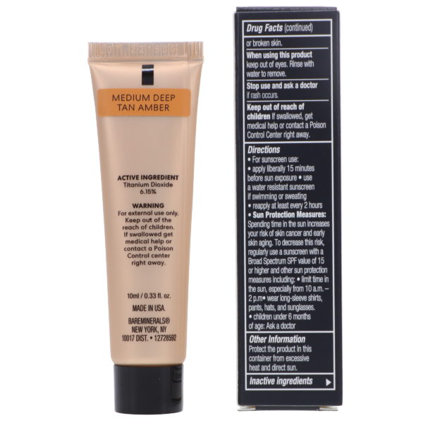 bareMinerals COMPLEXION RESCUE Brightening Concealer SPF 25 Medium Deep Tan Amber 0.338 oz