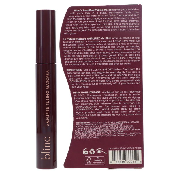 blinc Amplified Tubing Mascara Dark Brown 0.25 oz