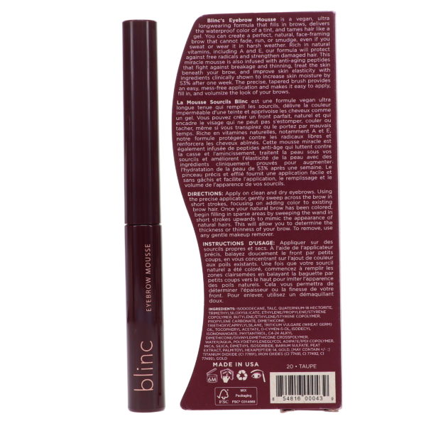 blinc Eyebrow Mousse Taupe 0.14 oz