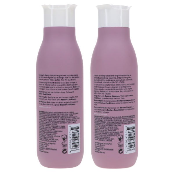 Living Proof Restore Shampoo 8 oz & Restore Conditioner 8 oz Combo Pack