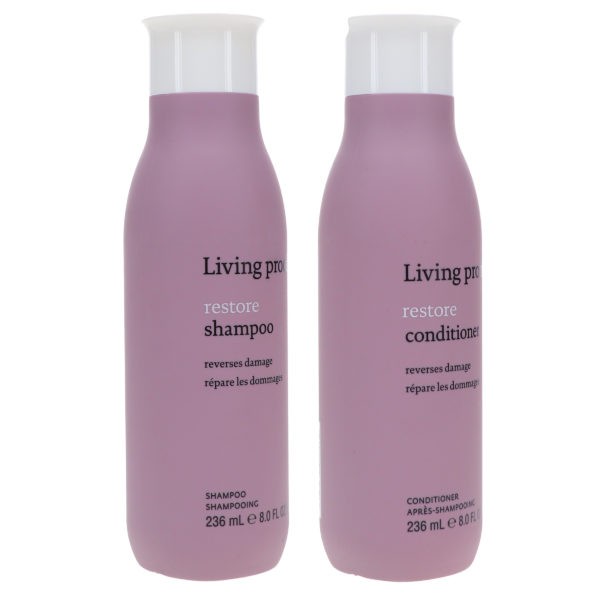 Living Proof Restore Shampoo 8 oz & Restore Conditioner 8 oz Combo Pack