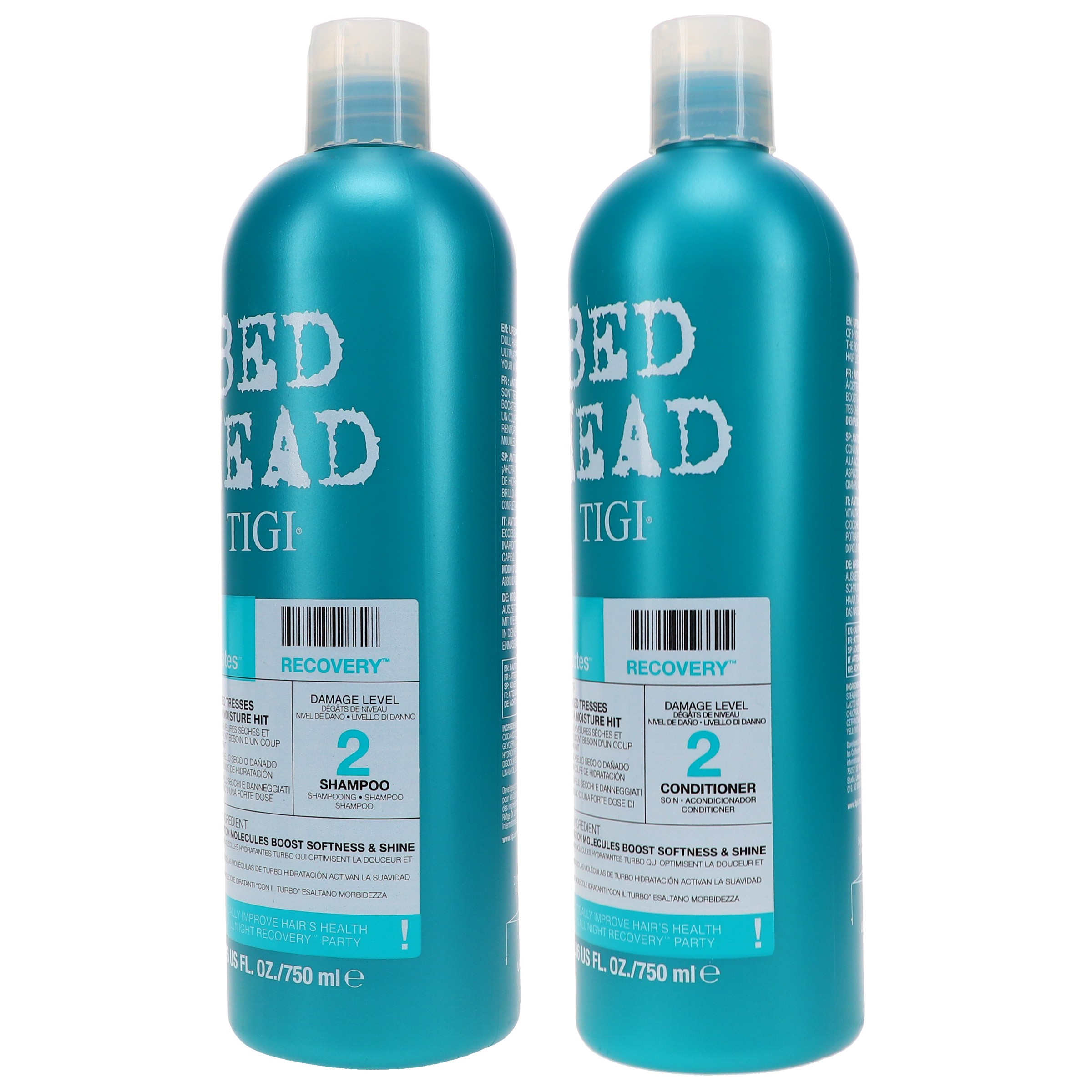 TIGI Urban Anti-dotes Recovery 2 Shampoo 25.36 & Urban Anti-dotes Recovery Conditioner 25.36 oz Combo Pack