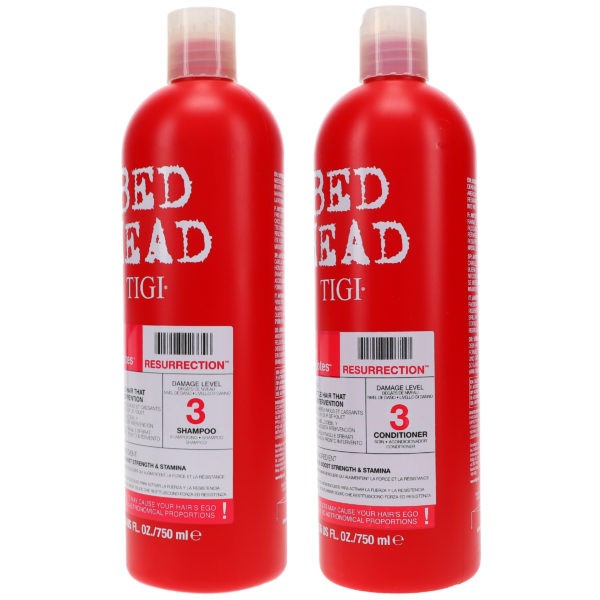 TIGI Bed Head Resurrection Shampoo 25.36 oz & Resurrection Conditioner 25.36 oz Combo Pack