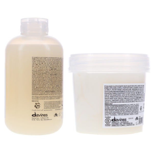 Davines LOVE Curl Enhancing Shampoo 8.5 oz & LOVE Curl Enhancing Conditioner 8.77 oz Combo Pack