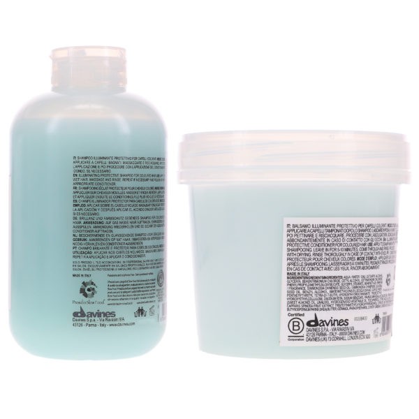 Davines MINU Illuminating Shampoo 8.45 oz & Davines MINU Illuminating Conditioner 8.77 oz Combo Pack