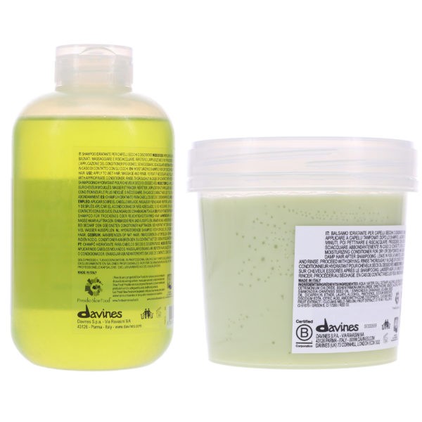 Davines MOMO Moisturizing Shampoo 8.45 oz & MOMO Moisturizing Conditioner 8.77 oz Combo Pack