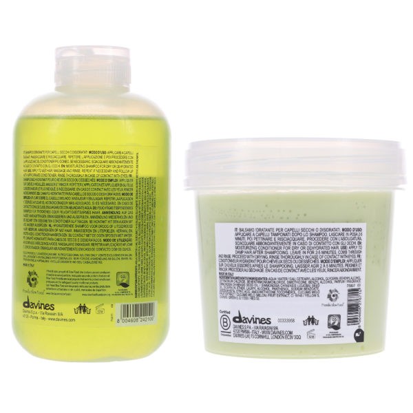 Davines MOMO Moisturizing Shampoo 8.45 oz & MOMO Moisturizing Conditioner 8.77 oz Combo Pack