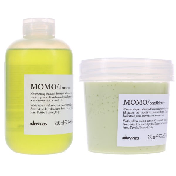 Davines MOMO Moisturizing Shampoo 8.45 oz & MOMO Moisturizing Conditioner 8.77 oz Combo Pack